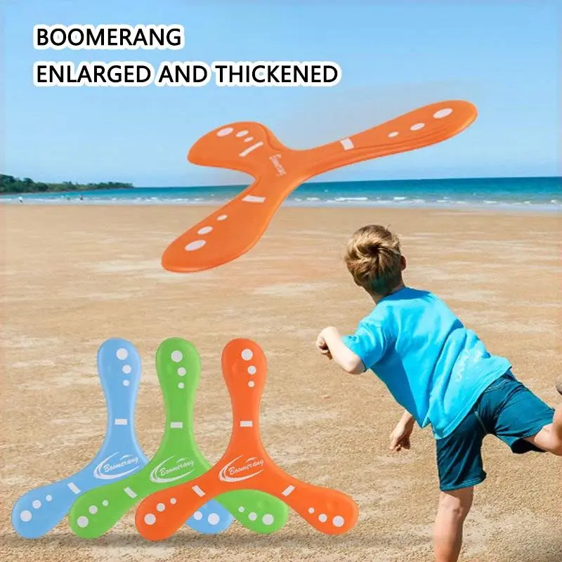 Oversized Thick Soft 3-Leaf Cross Boomerang, Outdoor Flying Toy for Adult-Kid Interactive Sports, Puzzle & Decompression Play (Toys & Hobbies, Sports & Outdoor Play), 8 - 10 Years