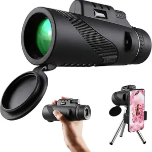 10x42 Wave Monocular Telescope, High Magnification Anti-Shake, Non-Slip Grip, Portable Telescope, Ideal for Concerts and Outdoor Adventures