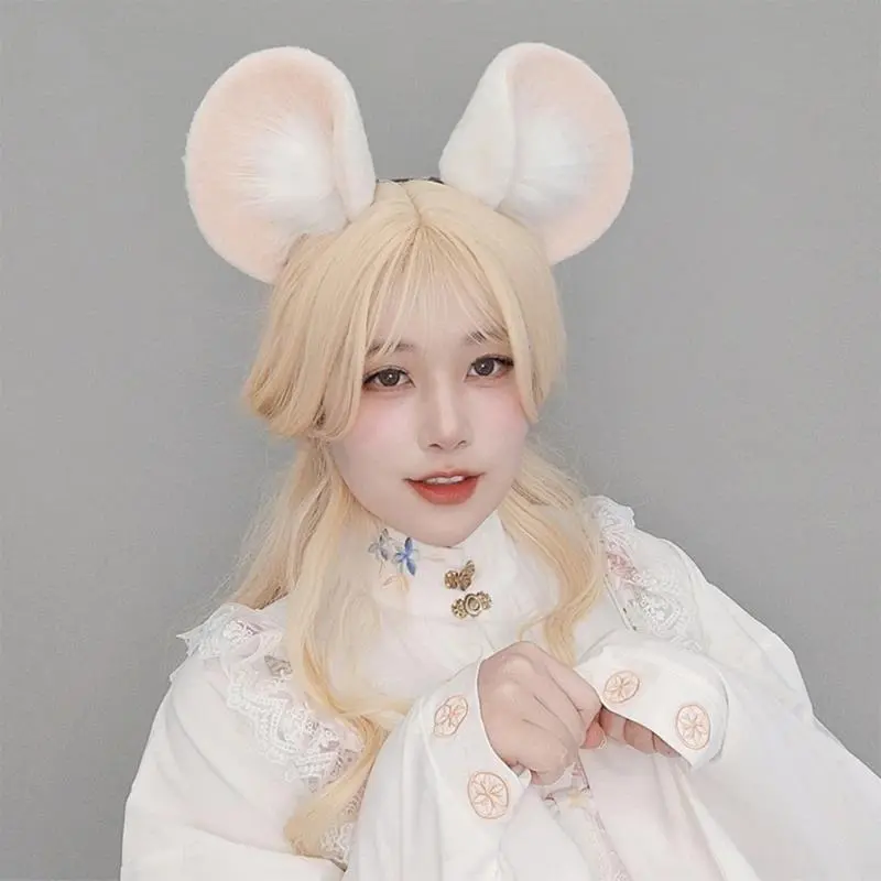 Plush Mouse Ears Mouse Ear Headband Round Ear Headband Mouse Ear Costume