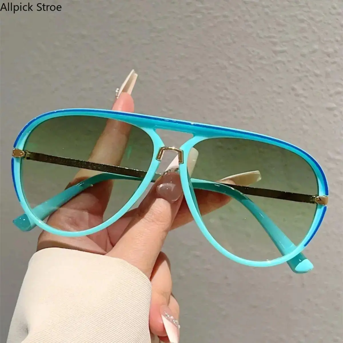 Retro Aviator Sunglasses - 2026 New Fashion Multi-Color Gradient Shades, Street Style Casual Outdoor Sunglasses for Women with Summer Vibes, Street Style Sunglasses, Casual Sunglasses,summerwins