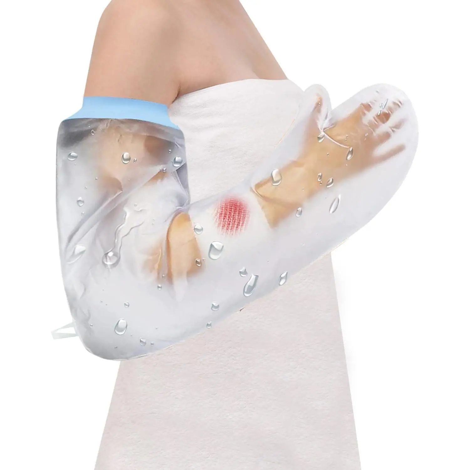 Cast Covers for Shower Arm, Waterproof Cast Cover Arm Adult, Soft Comfortable Cast Protector for Shower, Reusable Elastic Cast Bag for Bandage, Wound Care Supplies, After Surgery GiftsGift.