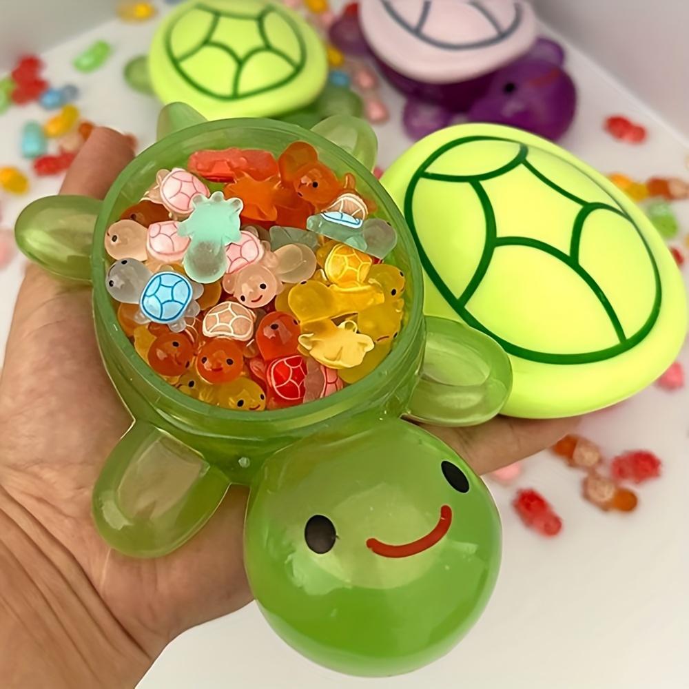 30pcs/16pcs Toddler-Safe Mini Resin Turtle Figurine Set, Night Light Feature, Non-Electric, Featherless Design, Party Favors & Decorations, Home Decor Ornament