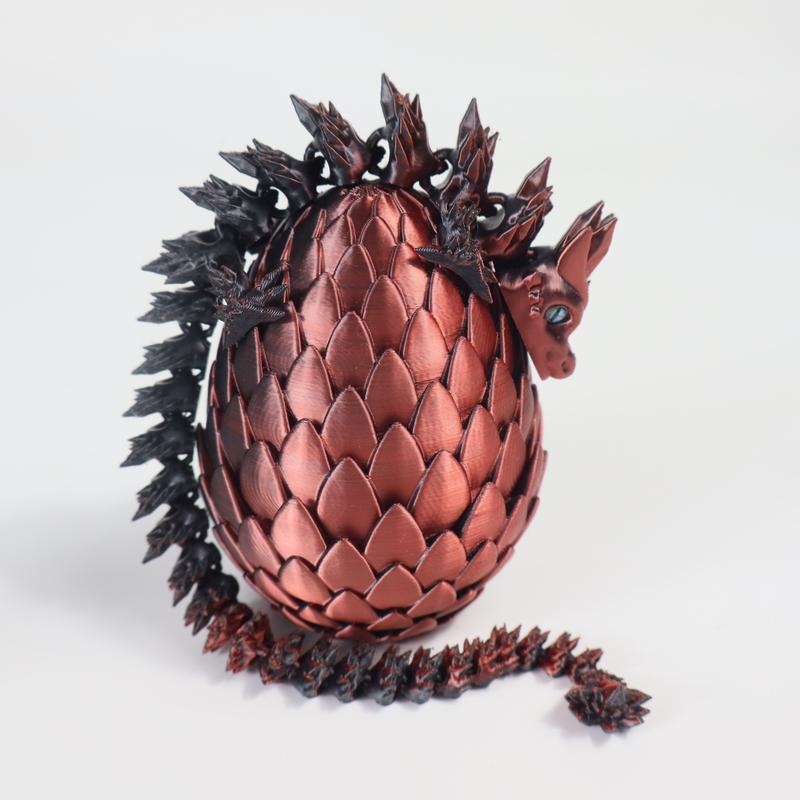 3D Dragon & Egg Set, Laser Series Home Decor Ornament, Decorative Sculptures, Party Gift, Atmosphere Gift for Various Occasions