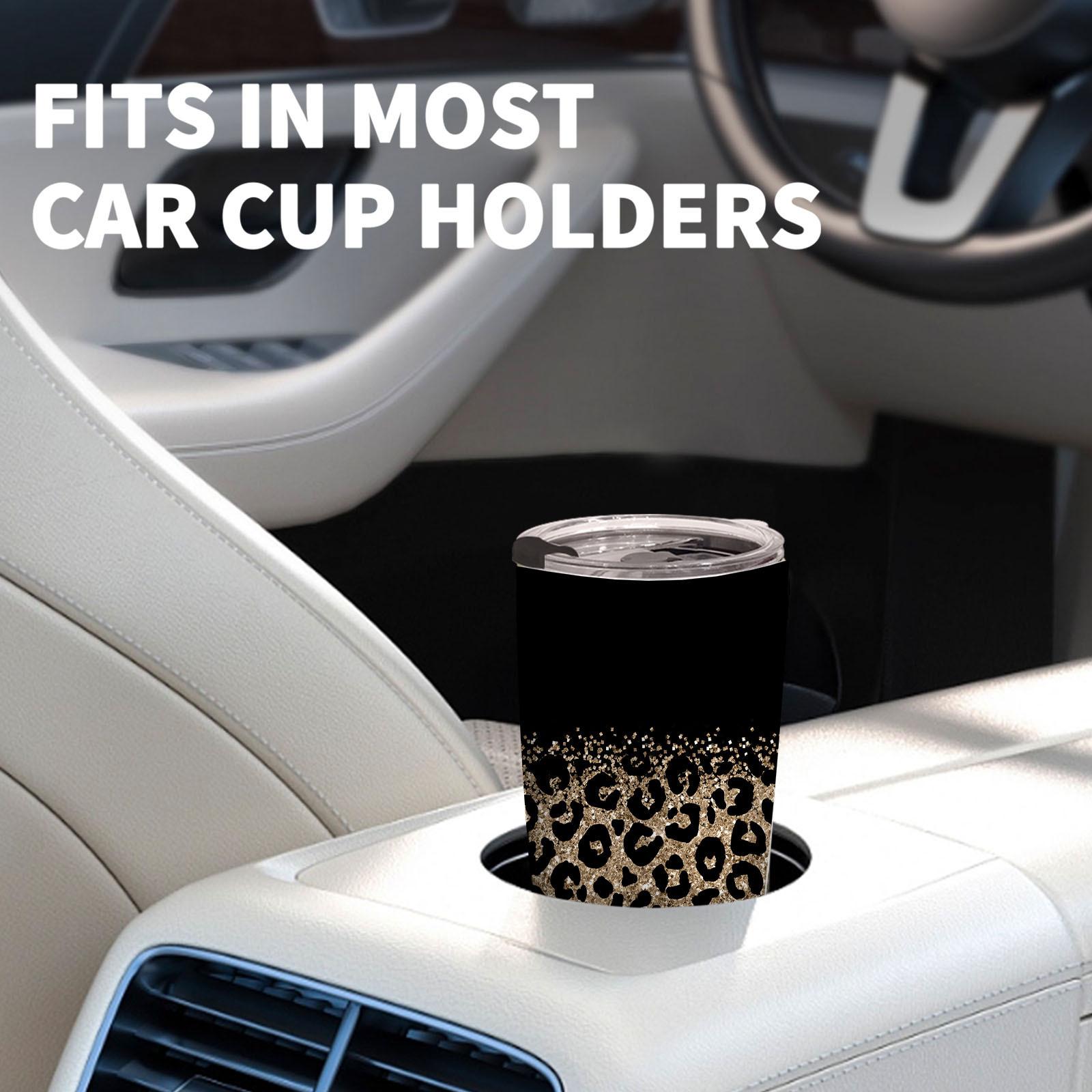 1 pack, 20 oz/590 ml, leopard print thermos cup, stainless steel coffee cup with lid, perfect for women and friends for birthday and Christmas gifts, Mother's Day gifts