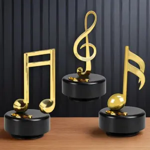 Vintage Musical Note Music Box, Rotating Decor for Living Room, Creative Toy, Novelty Gift for Birthday