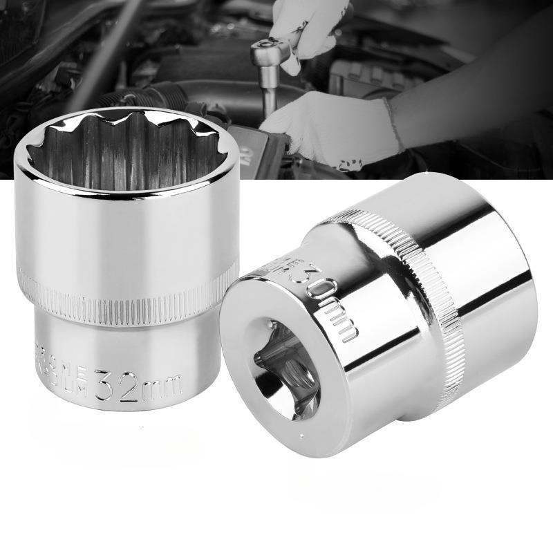 1/2 Impact Socket Set, Multi-purpose 12-point Socket Set, Anti-slip & Anti-wear Socket Set, Professional Hand Tool for Car Repair, Impact Sockets Set