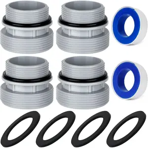 Pool Hose Conversion Adapters Kit 4560 40mm to 1.5 Inch - 4 Pack, Above Ground Pool Pump Inlet Outlet Connector for Filter, Includes Conversion Adapters for Pools