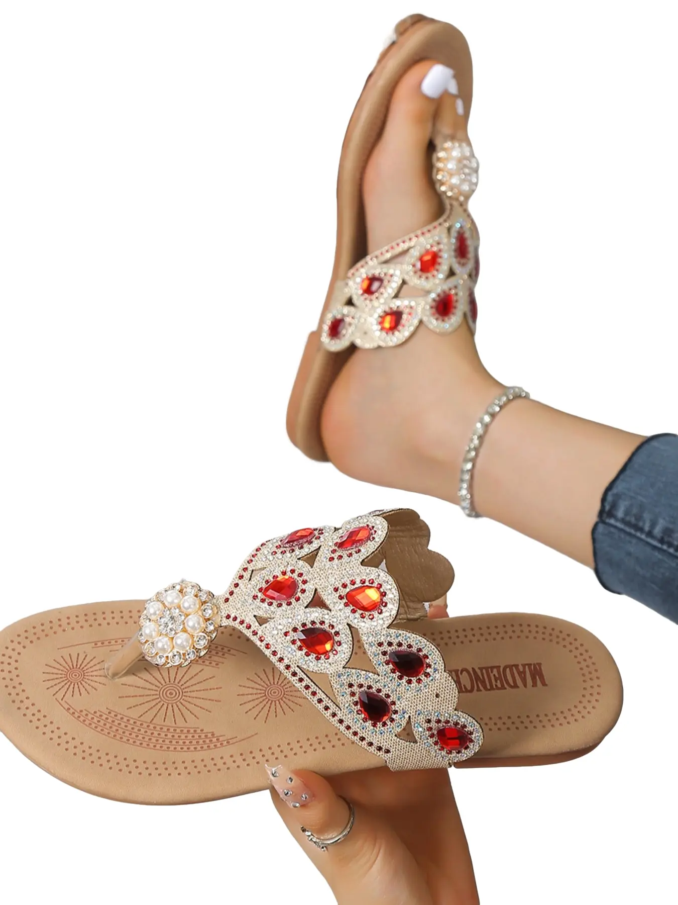 Women's Casual Sandals, Open Toe Flip Flops, Party Beach Shoes, Versatile Style, Comfortable Summer Footwear, Elegant Ladies' Slippers
