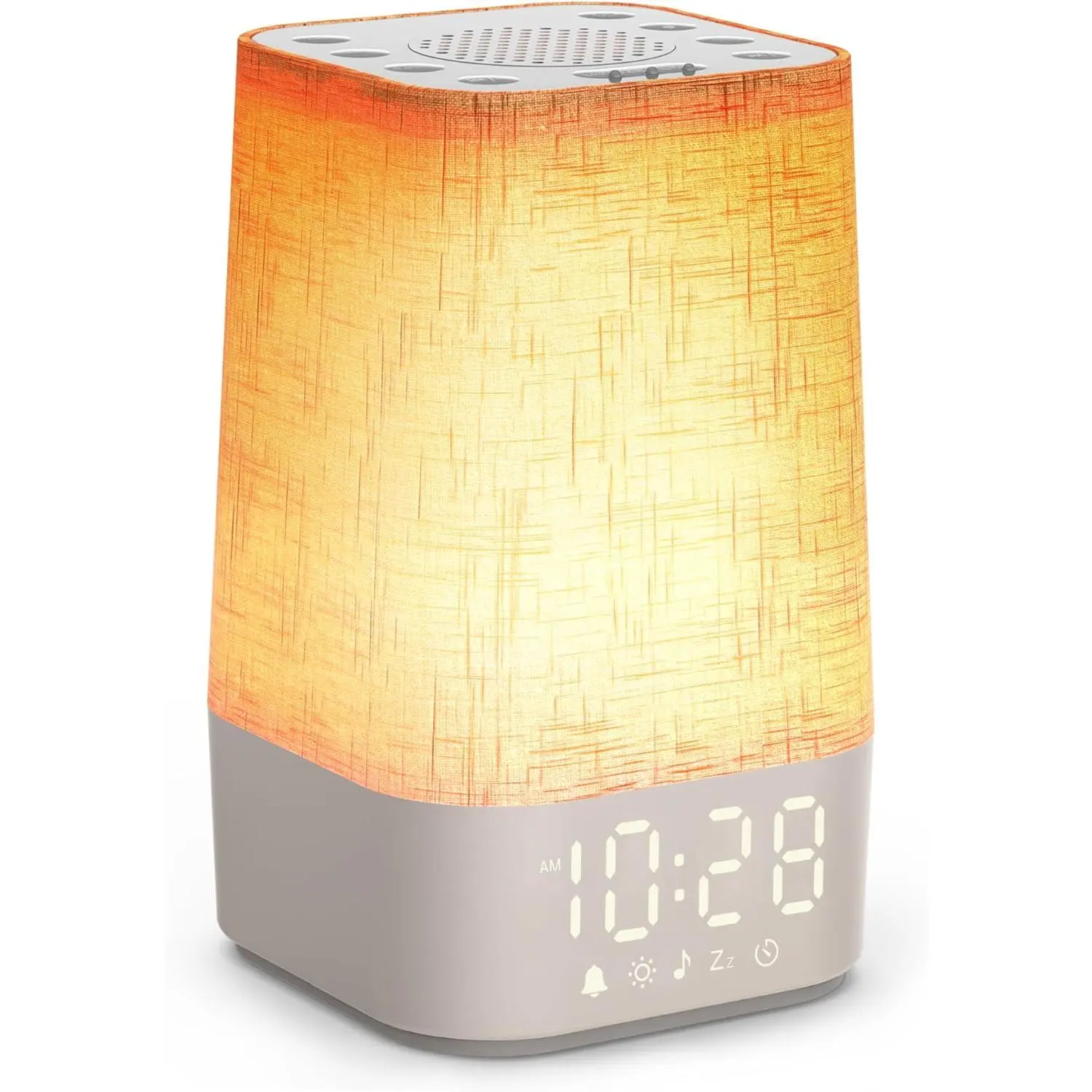 Sound Machine White Noise Machine with 30  Sounds, Sleep Timer, Dimmable Bedside Lamp Night Light Clock, Sunrise  Clock Wake Up Light for Bedrooms, , , Adults, Heavy Sleepers