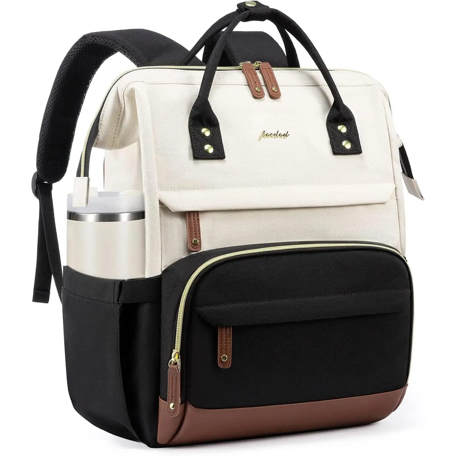 Women's 15.6-Inch Large Capacity Laptop Backpack for Travel/Work Use (Suitable for College, Teacher, Nurse, Business Needs)