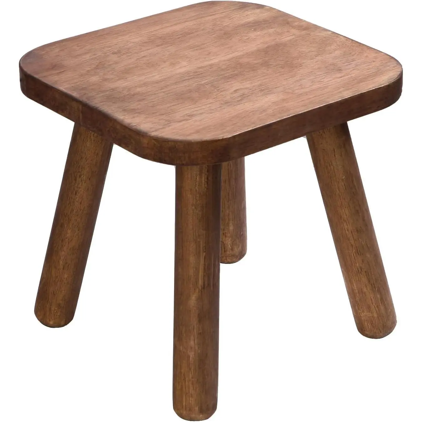 Wooden Step Stool for Adults Step Stool for Toddlers Plant Stool Small Wooden Stool with Four Detachable and Assembled Legs Nicely Balanced (Classic 9.3inch)