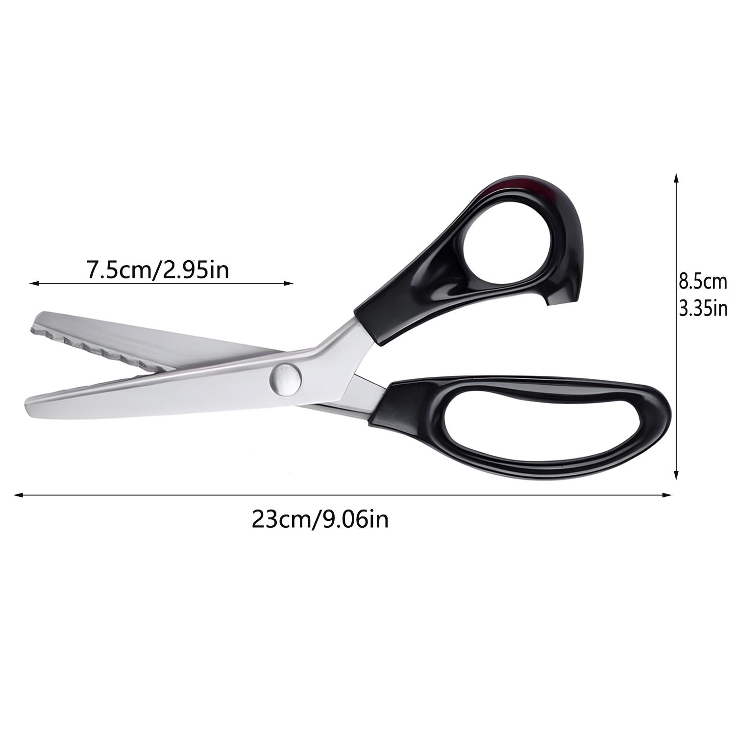 Stainless Steel Sewing Scissors, Handheld Sewing Scissors, Multipurpose Curved Wave Scissors, Sewing Tool for Home & Office, Sewing Supplies Crafts