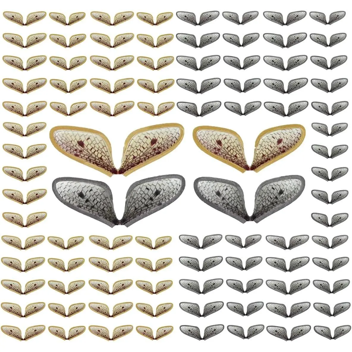 120pcs Fly Fishing Tying Materials Dry Fly DIY Binding Material Insect Wings Fishing for Trout
