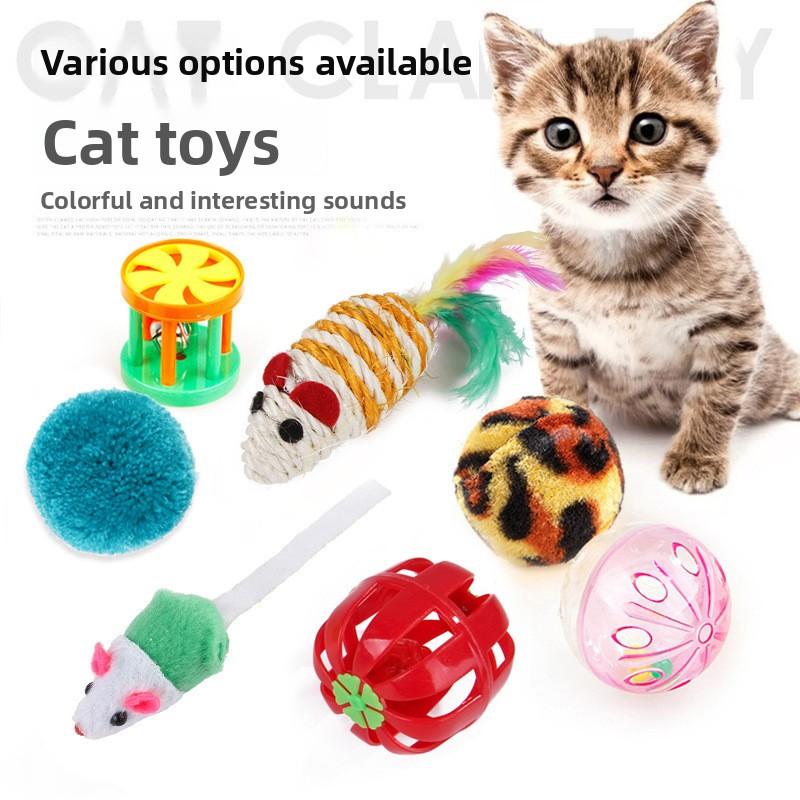 Interactive 21Pcs Cat Toys Kit Collapsible Cat Tunnel Feather Wand Plush Mouse Variety Pack for Indoor Cats Rechargeable Livestock Prod with Flexible Shaft pet stuff dog pepper spray dog bugs detector reverse slow feeder shaped harness silicone k9