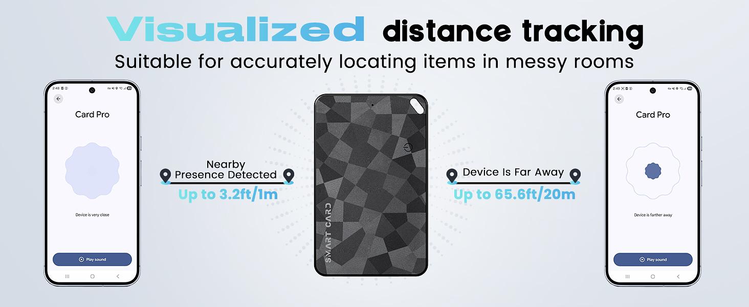 2026 Wallet Tracker Card (iOS and Android) Slim Tracking Card, Battery Bluetooth Smart Card, Work with Apple Find My & Google Find Hub, GPS Locator for Luggage, Passports, Keys, Backpack