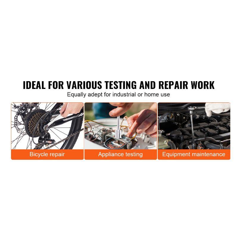 VEVOR Mechanics Tool Set and Socket Set, 1/4 3/8 1/2 Drive Deep and Standard Sockets, 450 Pcs SAE and Metric Mechanic Tool Kit with Bits, Hex Wrenches, Combination Wrench, Accessories, Storage Case