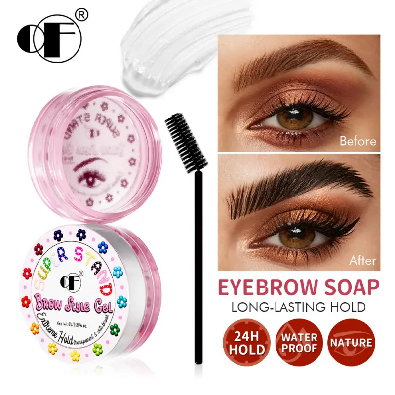 Clear Brow Styling Wax Enhanced Formula Long Wear Buildable Hold Invisible Natural Wild Brow Sculpting Gel Smudge Resistant Eyebrow Cream for Holiday Dinner Club Daily Makeup