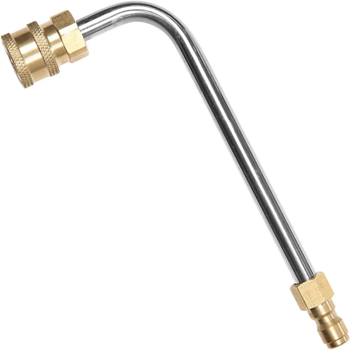 Washer Gutter Cleaner Attachment, Washer Gutter Rod for Lance/Wand 1/4 Inch Quick Connect,90 degrees curved rod (7 inch)