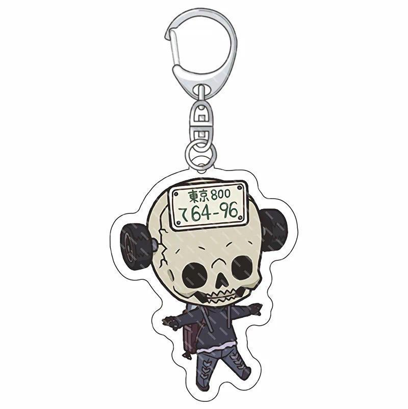 Fashion Anime Dorohedoro Keychain Cosplay Charm Keyring Acrylic Figure Key Chain Phone Pendant Halloween Decor Boy Girl's Party