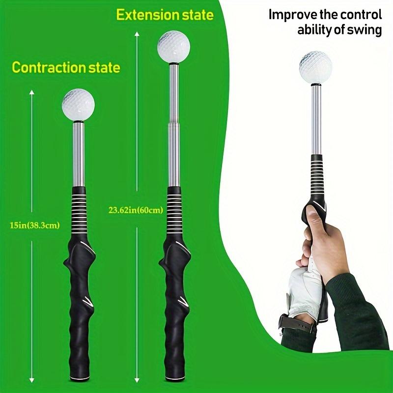 Retractable Golf Swing Trainer Ergonomic Design Real - Time Feedback Adjustable Length Mixed Color Suitable for Beginners and Pros Durable Material Ideal for Golf Training