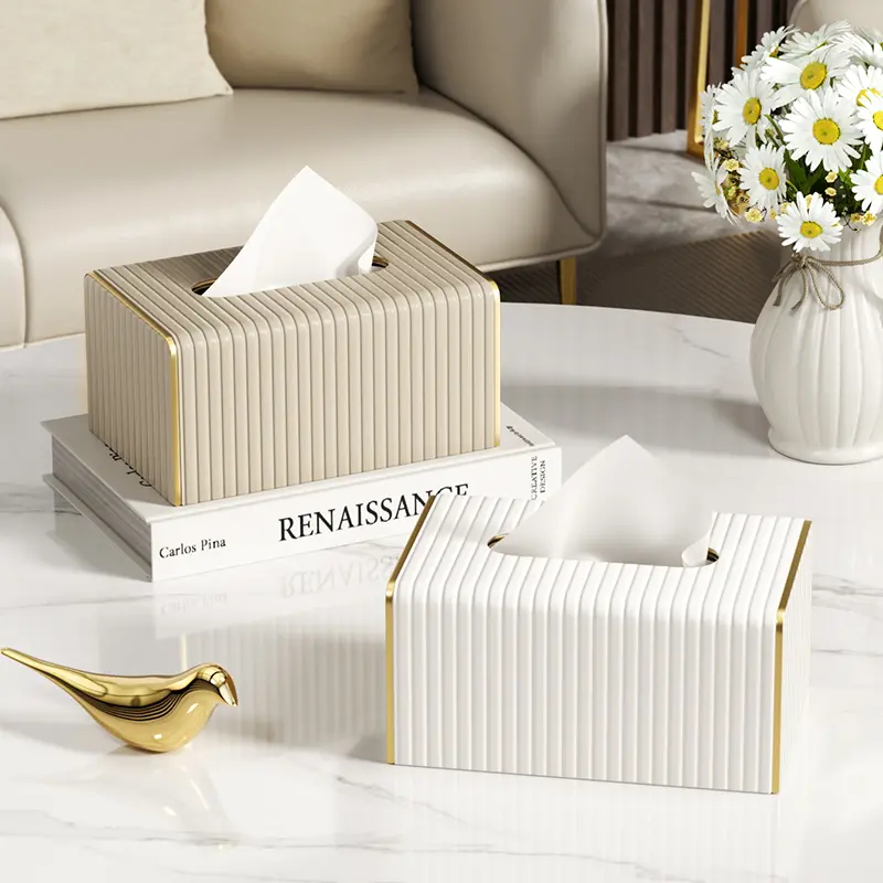 Tissue Box, 1 Count Modern Tissue Holder, Tissue Storage Box, Home Organizer for Living Room, Dining Room, Bedroom, Vanity, Coffee Table
