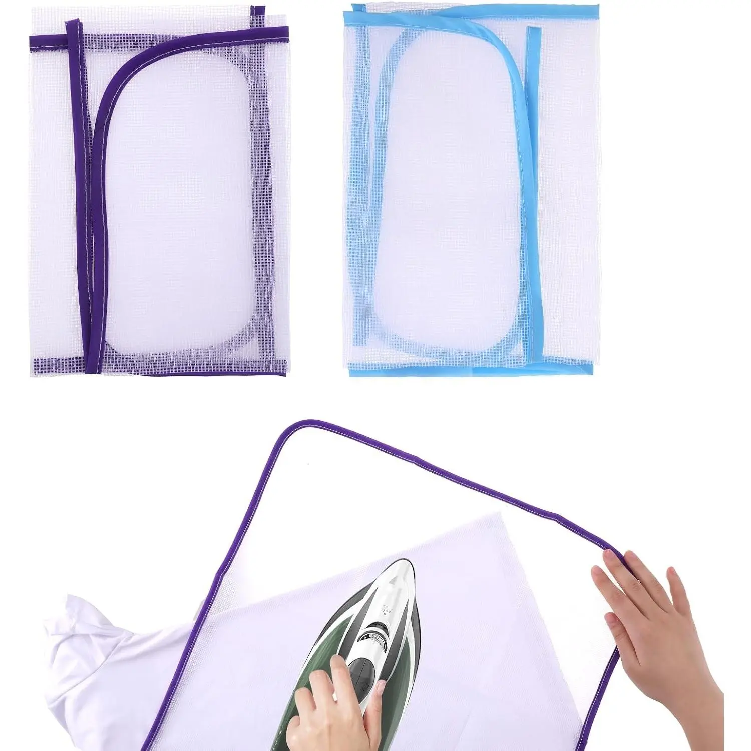 2 Pack Ironing Scorch Mesh Cloth Protective, Cloth Scorch-Saving Ironing Protector Insulation Pad, Ironing Cloth to Protect Clothes, Ironing Pad for Sewing and Ironing Fabric Protector Tool