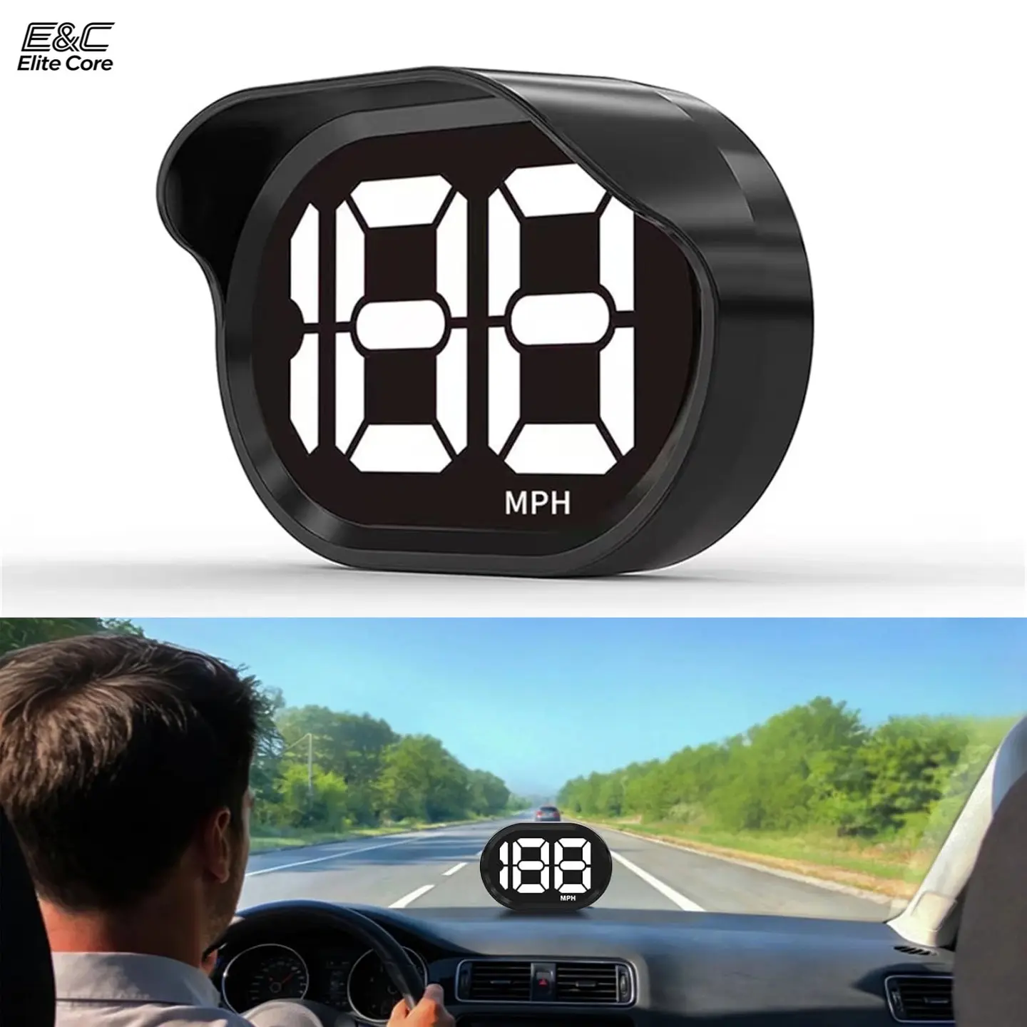 2026 New‑Updated GPS Digital Speedometer for Car MPH, Large Font Display Car Speedometer, USB (5V) Plug & Play with Automatic Brightness Adjustment, Universal Automotive Gauge for Car, Truck, Motor, SUV, All Vehicles