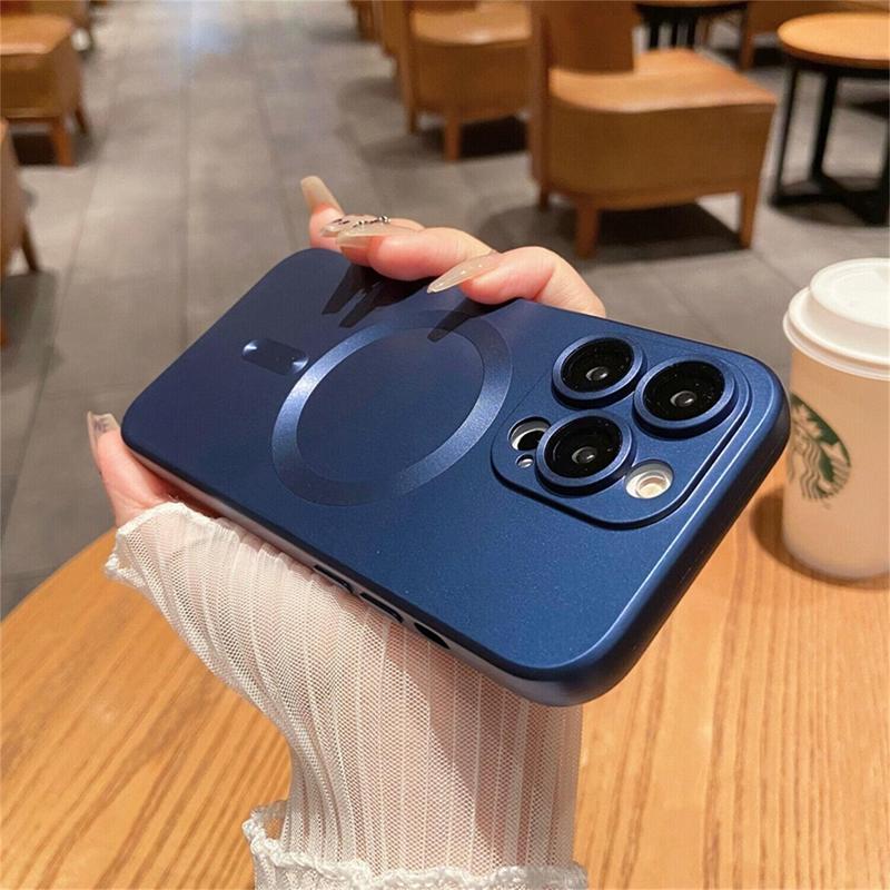 OREKROY【Freeship】Mag Safe Magnetic TPU Case for iPhone 17 Pro Max 16 15 14 13 12 11 Pro Max with Camera Lens Protector, Shockproof Soft Back Phone Cover with Magsafe Wireless Charging