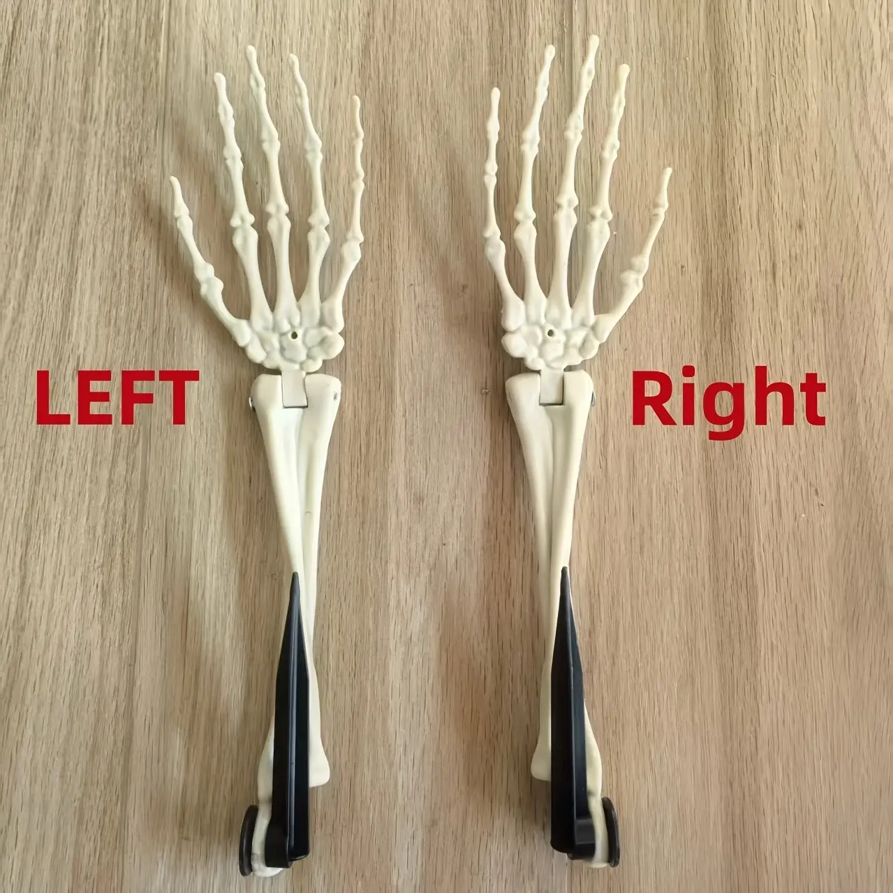 Posable Skeleton Hands 1 Pair Halloween Lawn Haunted House Decor Prop
