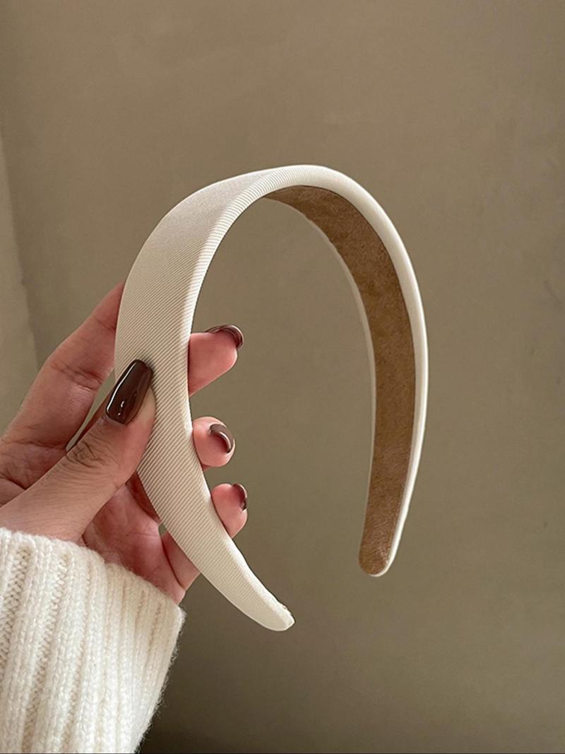 Solid Color Wide Band Hair Hoop, Elegant Hair Accessories for Women & Girls, Minimalist Headwear Suitable for Thick Hair, Headbands Women, Soft Headband Solid Color Wide Band Hair Hoop, Elegant Hair Accessories for Women & Girls, Minimalist Headwear Suitable for Thick Hair, Headbands Women, Soft Headband
