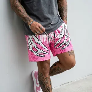 Men's 3-Pack Quick Dry Cargo Swim Trunks - Floral Print Knee-Length Board Shorts for Summer Beach, Streetwear, Activewear & Casual Wear Musical Tropical Polyester