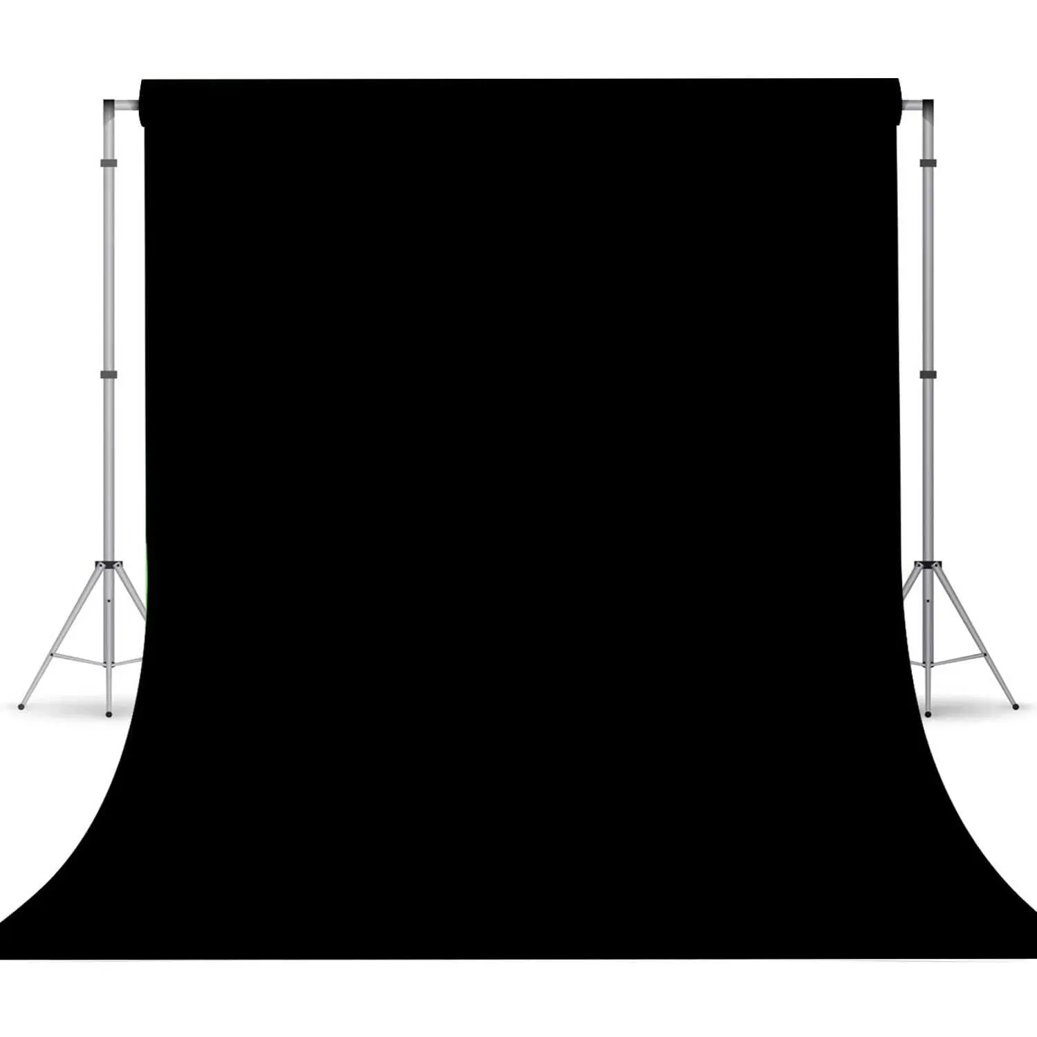 Black Photo Backdrop for Photoshoot,Photo Backdrop Curtain, Black Backdrops for Party Portrait Photoshoots Video Studio 5x7ft