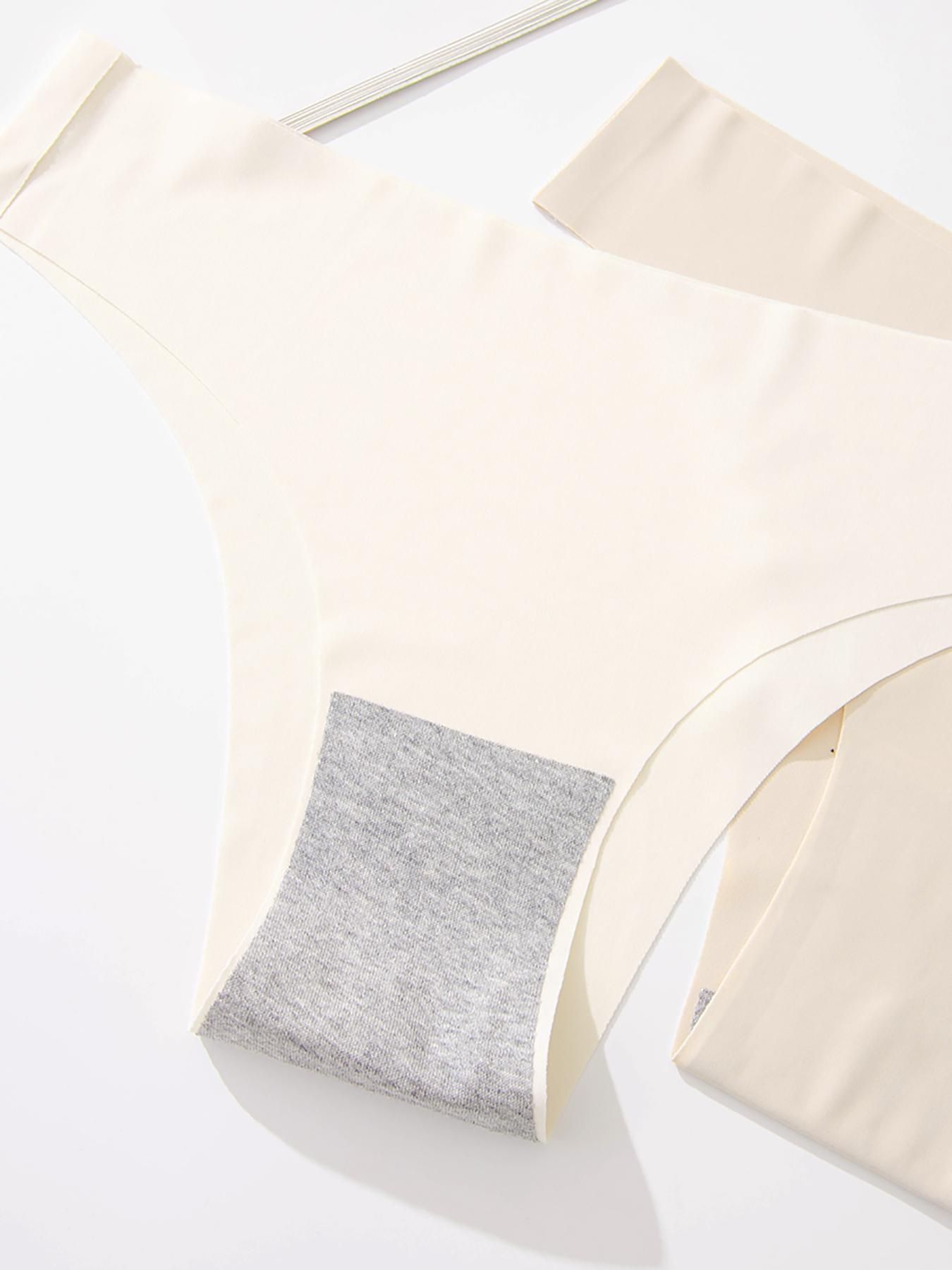 Women's 12pcs Solid Color Minimalist Drop Waist Panties, Casual Seamless Soft Comfy Breathable Knicker for Daily Wear, Ladies Underwear for All Seasons