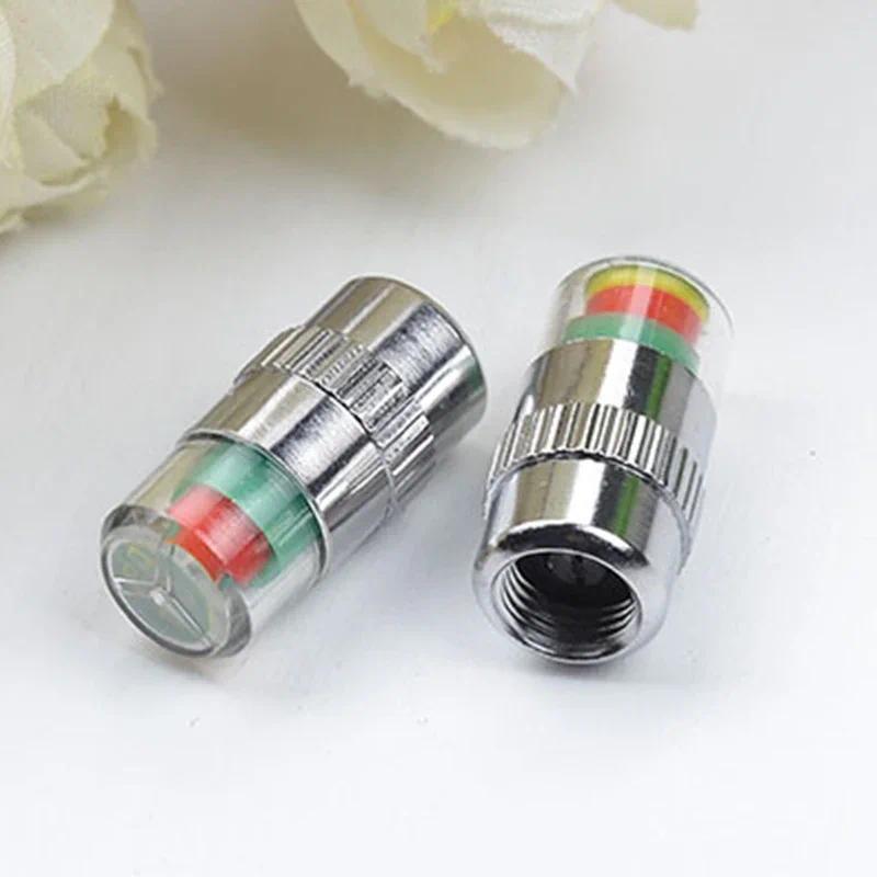 NEW 4Pcs Car Tire Pressure Indicator Caps - External Tire Pressure Monitoring Valve Cap Sensors with Alert Gauge Valentine's Day gift Tiktok Shop
