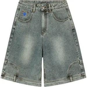 Aelfric Eden Washed Reverse Jorts Mens Casual Denim Shorts Loose Fit Baggy Jean Short Streetwear Trendy Outfits