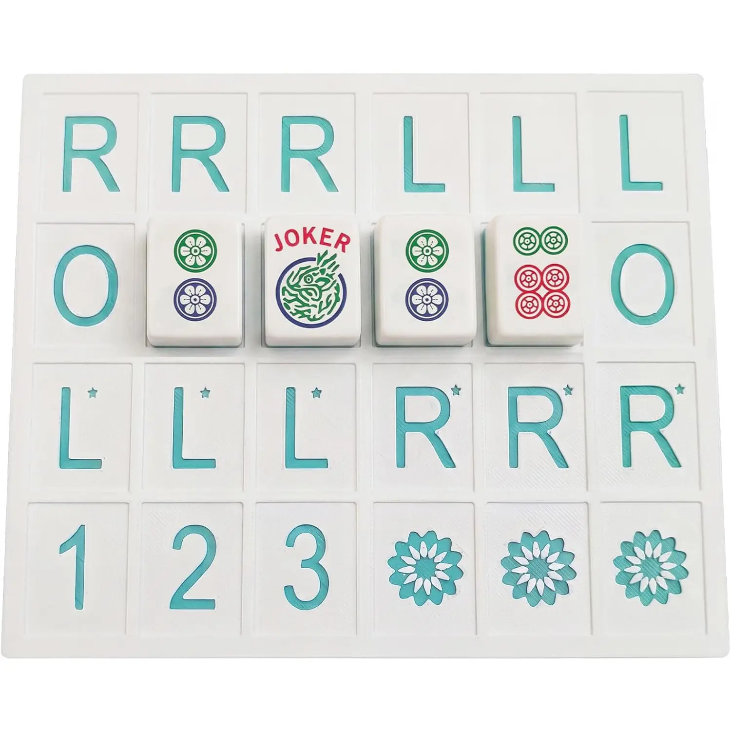 Mahjong Practice Board 3D Printed Solo Trainer, Rlo Charleston Guide, 24 Slots, Training Aid for 2026 New Card Patterns, Strategy Tool for Beginners & Pros