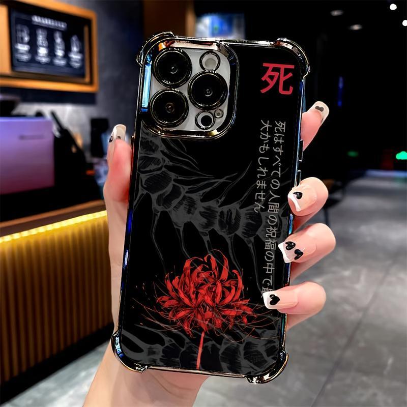 Tokyo Anime Ghoul Phone Case for iPhone 17 Air 16 Promax 15 Plus 14 13 12 11 & Samsung Galaxy S26 Ultra S25 Plus S24 + S23 FE S22 - Shockproof Transparent Soft Back Cover Protection Protective Animal.HM174