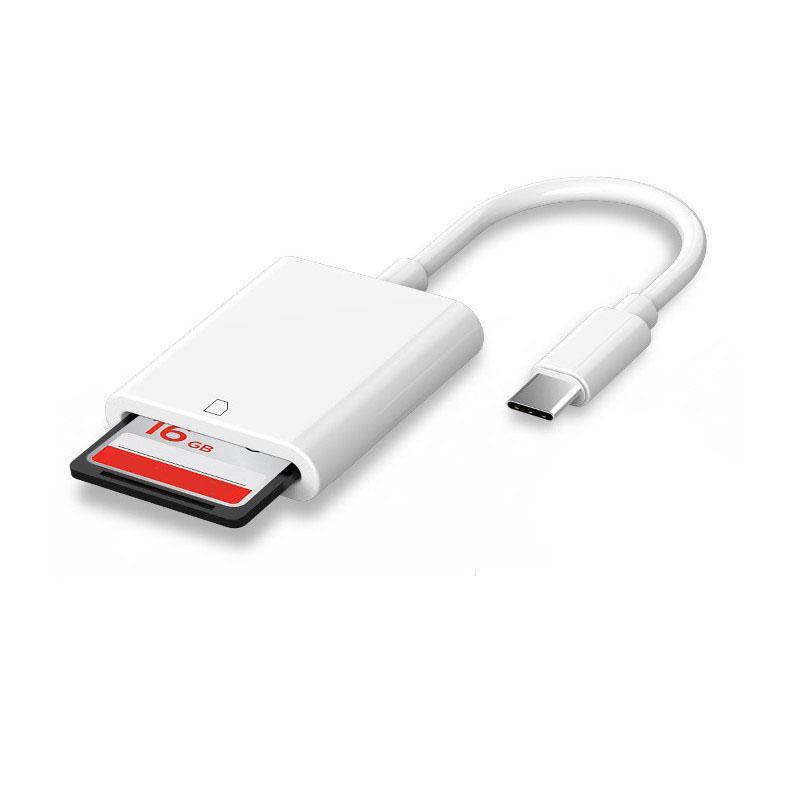 Type-C Phone Storage Card Reader Adapter, USB C SD Card Reader Support Camera Viewer, Plug-And-Play Essential for Photographers