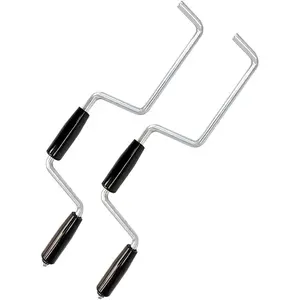 Heavy Duty Winch Strap Winder for Flatbed Trailer, Solid Steel Roll-up Hand Roller, 2pcs Tie-Downs Winch Straps for Truck Trailer