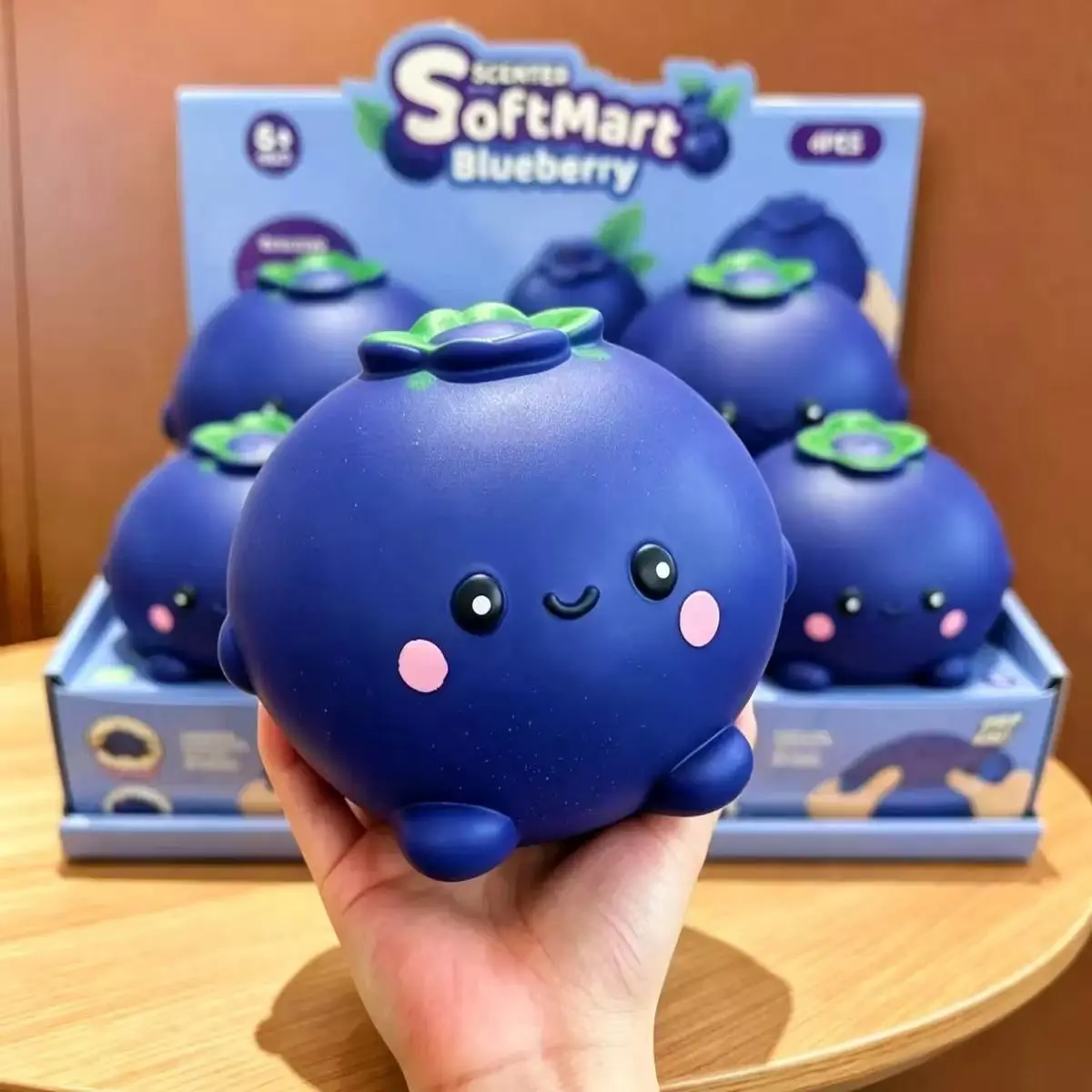 New Large Blueberry Squishy Toy, Creative Stress Relief Slow Rebound Model, Fun and Funny Pressure Release Toy, Novelty Squishies