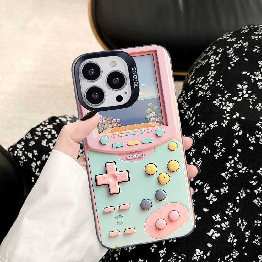 Technology Game Console Pattern Artistic Phone Cases For iPhone 17 Promax Pro Air 16 Plus 15 14 13 12 11 Shockproof Protective Cover Gift For Birthday Christmas Halloween Technology Game Console Pattern Artistic Phone Cases For iPhone 17 Promax Pro Air 16 Plus 15 14 13 12 11 Shockproof Protective Cover Gift For Birthday Christmas Halloween