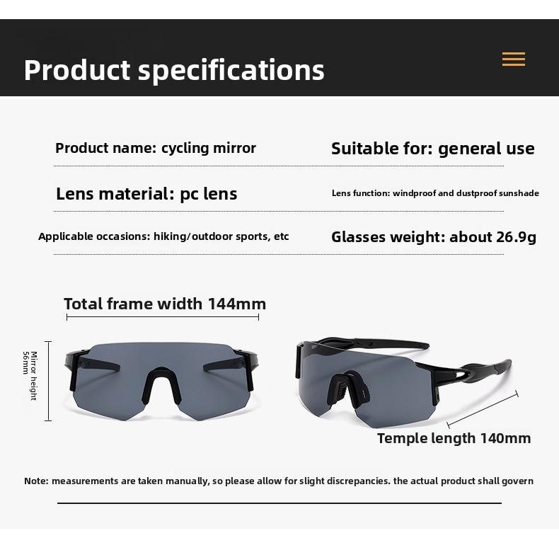 Cycling Glasses - Colorful Windproof UV400 Sports Glasses for Outdoor Fishing, Mountain Bike, Road Cycling & Bicycle Eyewear