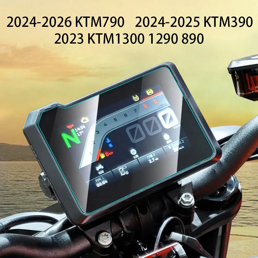 Motorcycle Dashboard Protection Film, HD Anti-Scratch Tpu Soft Film, Compatible with Ktm790, Ktm390, Ktm890, 1290, 1300 Models