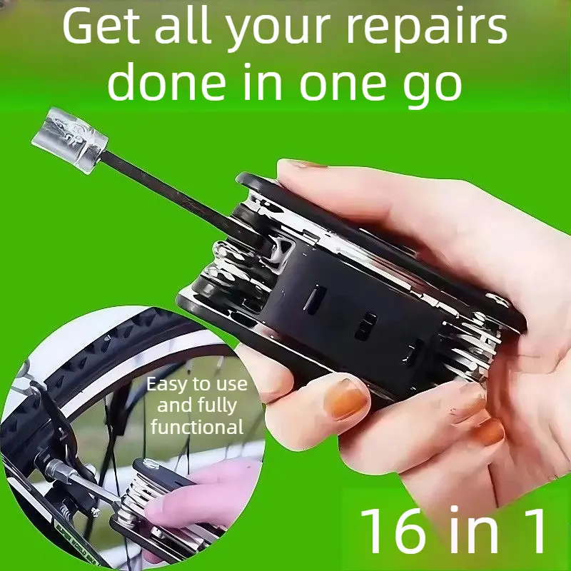 Compact Multifunctional Folding Hand Multi-Tool Kit, Portable Screwdriver-Wrench Set for Tennis Fan Home Maintenance & Small DIY Projects (Sports & Outdoor)