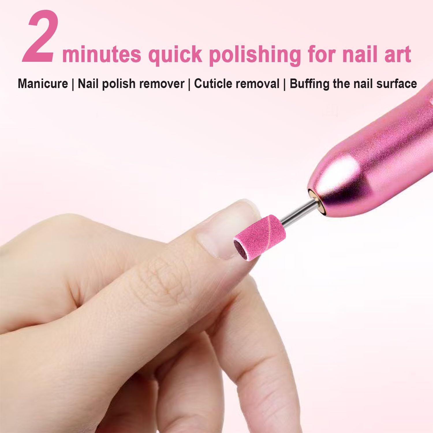 Drill Bits 100 count Sanding Bands for  Drill,  Tips for Drill Bits  Tech, Mix 80#120#180#240# Fine Grit File Sanding Bands for  Gel Manicures and Pedicure