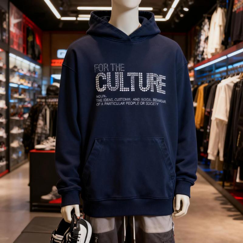 Kyn Apparel Retro Fashion Hoodies Autumn New Loose American Personalized Clothing Trend Letter Rhinestones Trendy