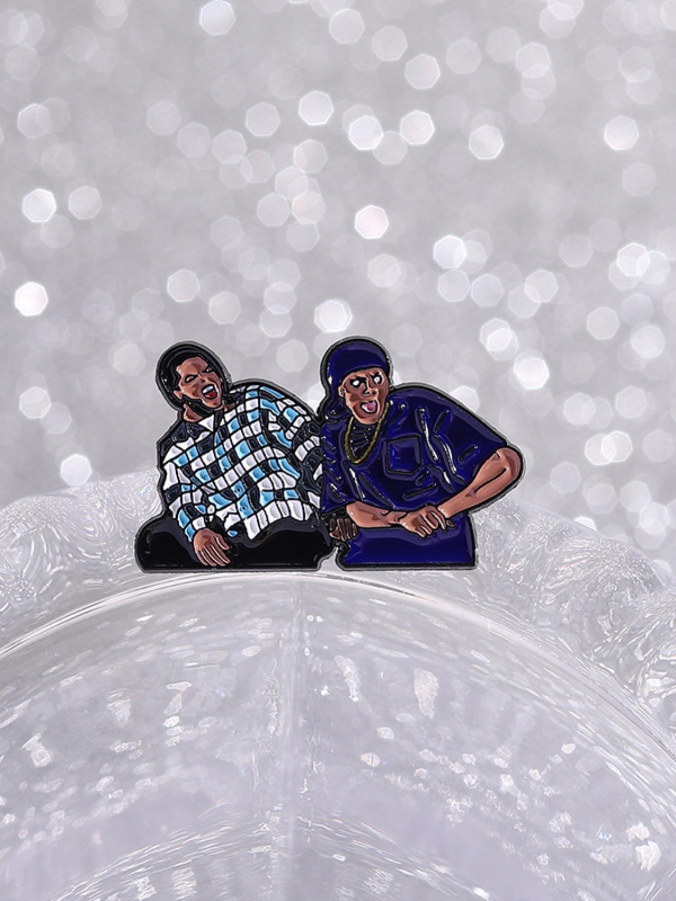 Unisex Punk Style Cartoon Character Brooch, Fashion Alloy Badge for Daily Clothing Decor, Trendy All-match & Exquisite Brooch for Birthday Gift, Fashion Accessory, Men Accessories