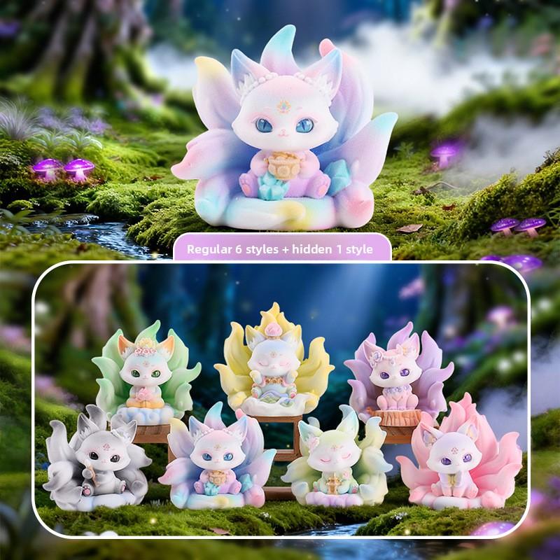Nine-Tailed Fox Immortal Blind Box Creative Desktop Ornament