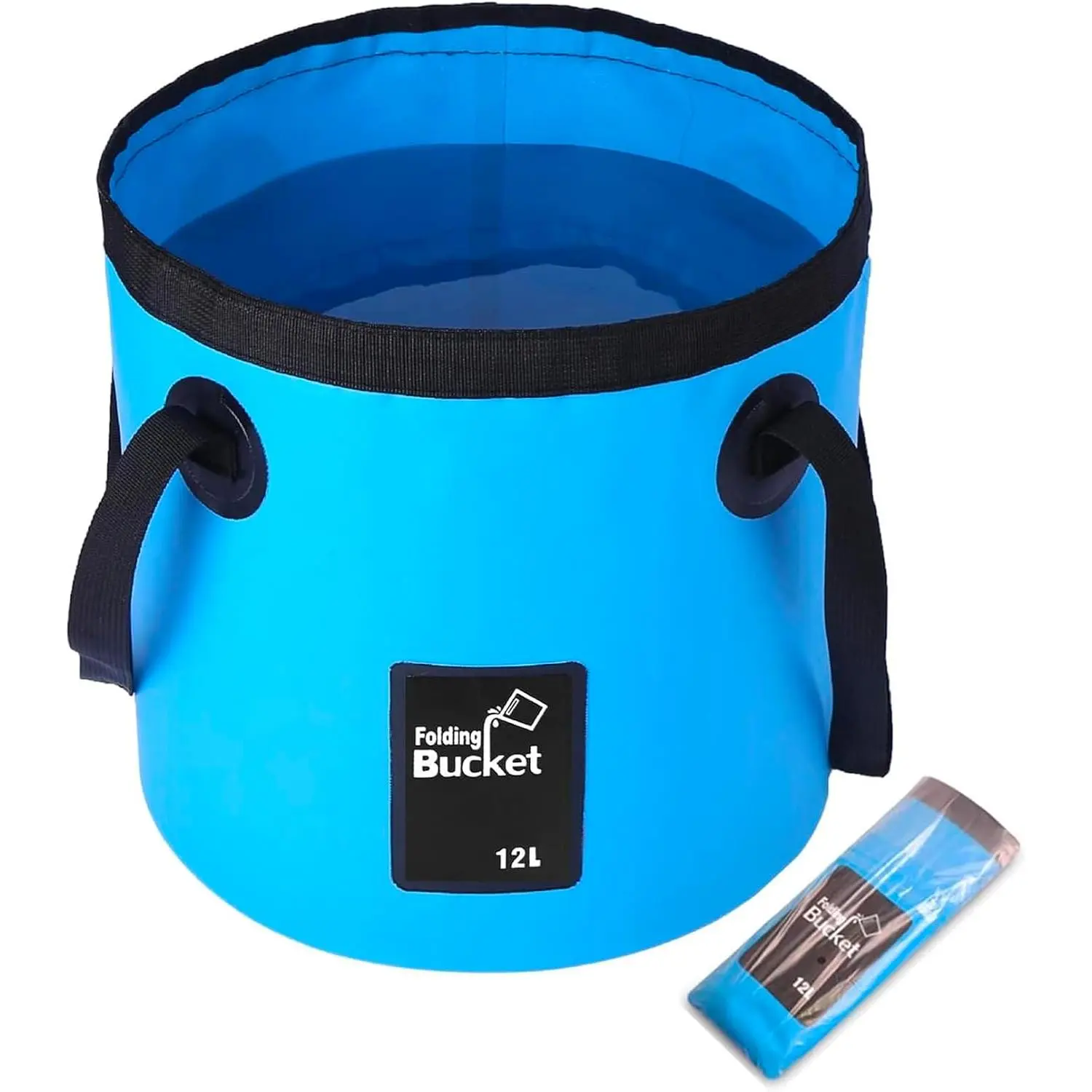 Collapsible Bucket with Handle, Lightweight 5 Gallon 20L | Folding Water Container, Portable Wash Basin for Camping, Fishing, Gardening,  Washing, and Outdoor Use
