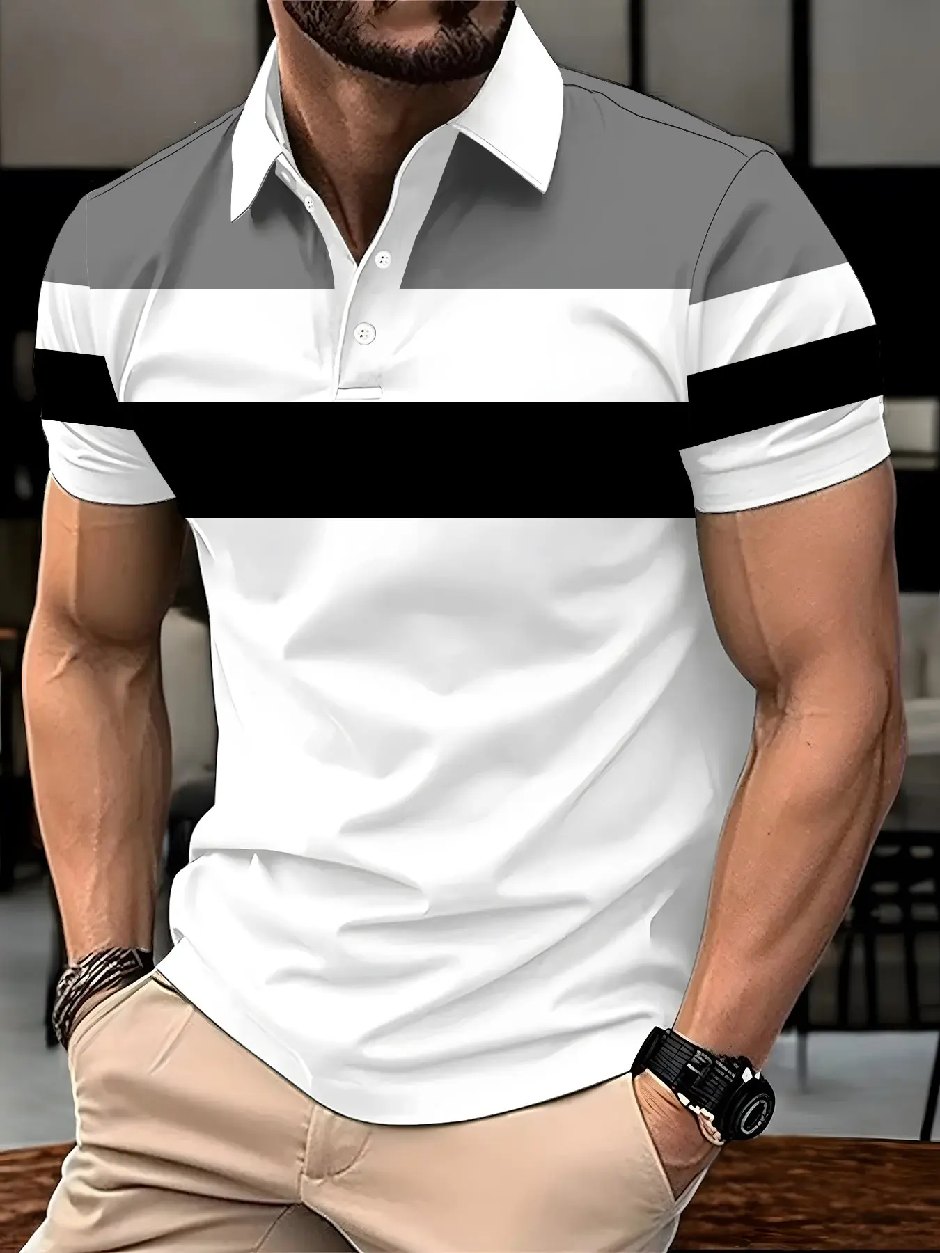 Mesh Breathable 3D Polo Perfect For Sweaty Days